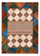 Alfombra de patchwork 224x164cm - Perserteppich Wollteppich