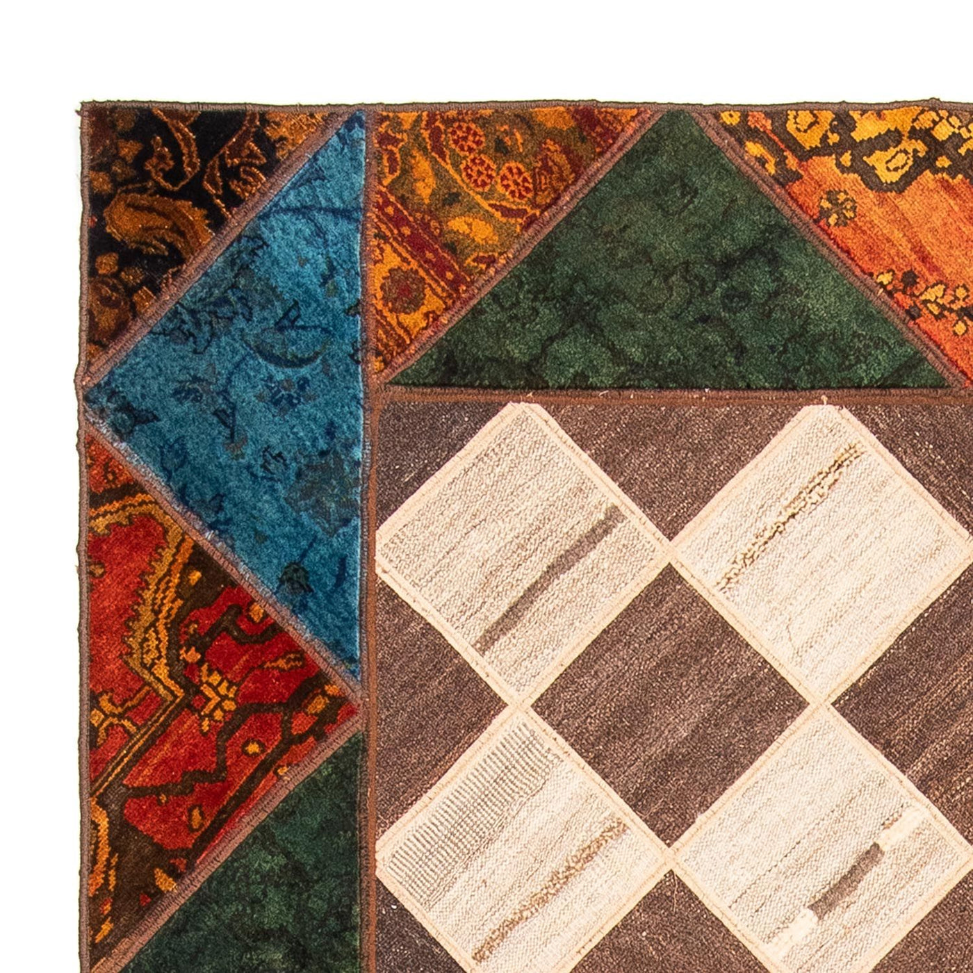 Alfombra de patchwork 224x164cm - Perserteppich Wollteppich
