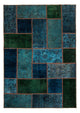 Alfombra de patchwork 143x207cm - Perserteppich Wollteppich