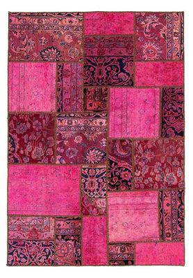 Alfombra de patchwork - 197 x 138 cm - multicolor