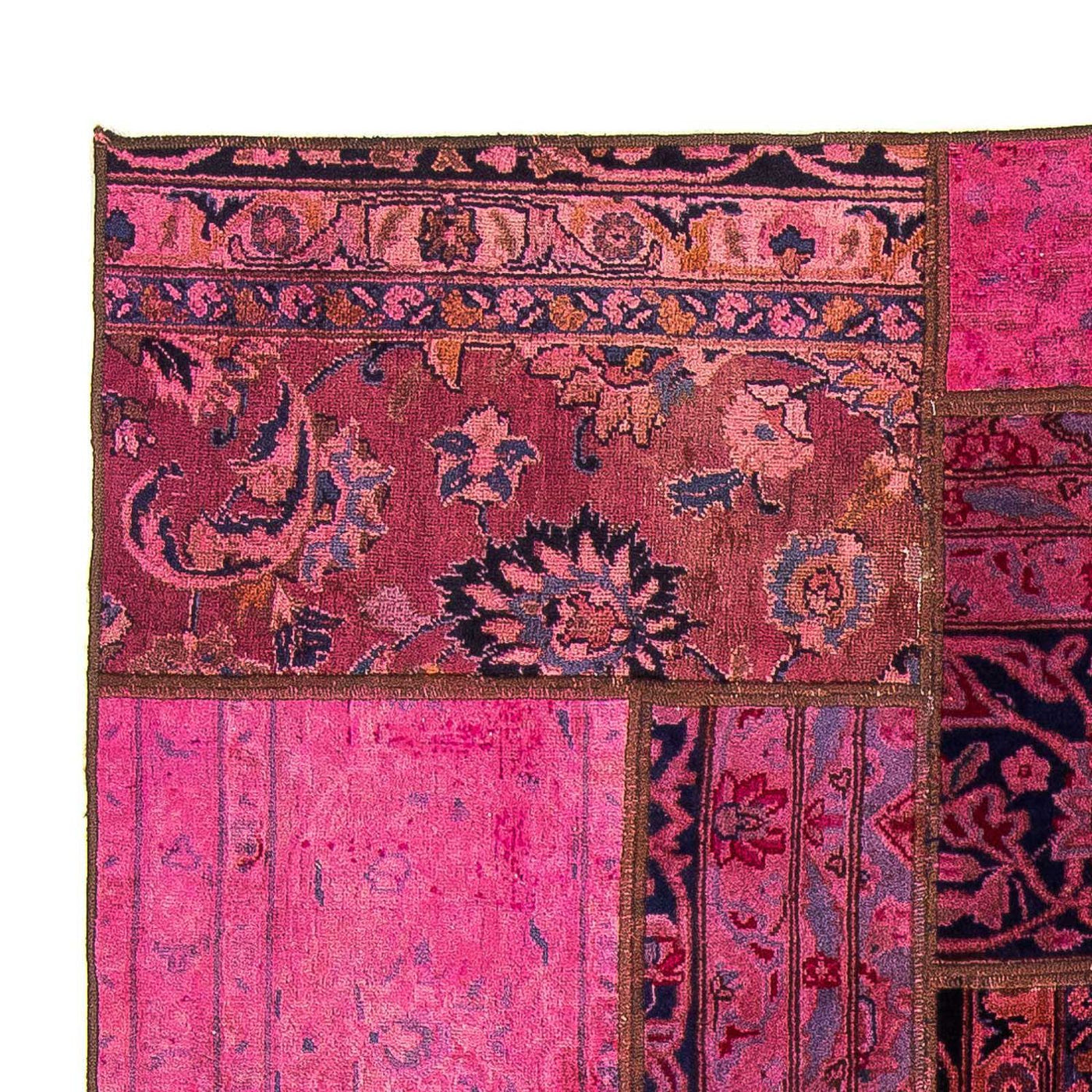 Alfombra de patchwork 197x138cm - Perserteppich Wollteppich