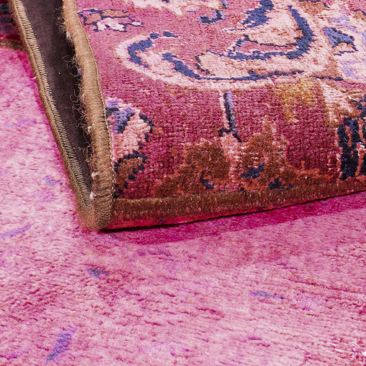 Alfombra de patchwork - 197 x 138 cm - multicolor