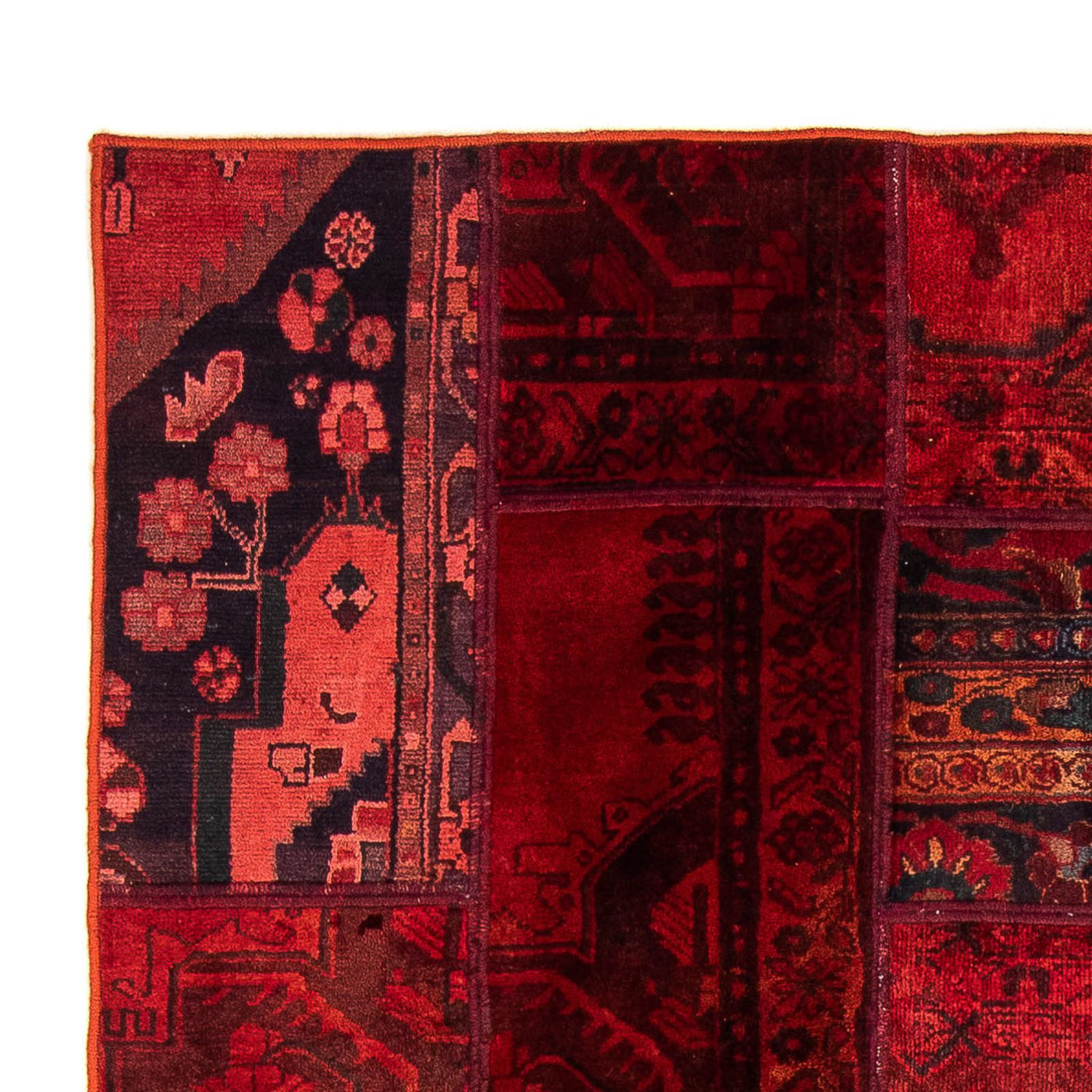 Alfombra de patchwork 208x148cm - Perserteppich Wollteppich