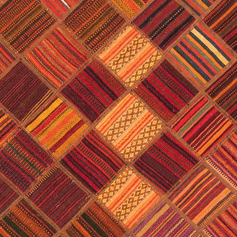Alfombra de patchwork - 225 x 164 cm - multicolor
