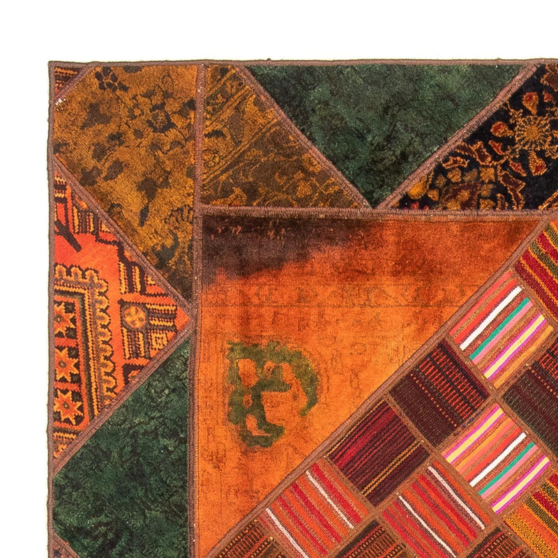Alfombra de patchwork - 225 x 164 cm - multicolor