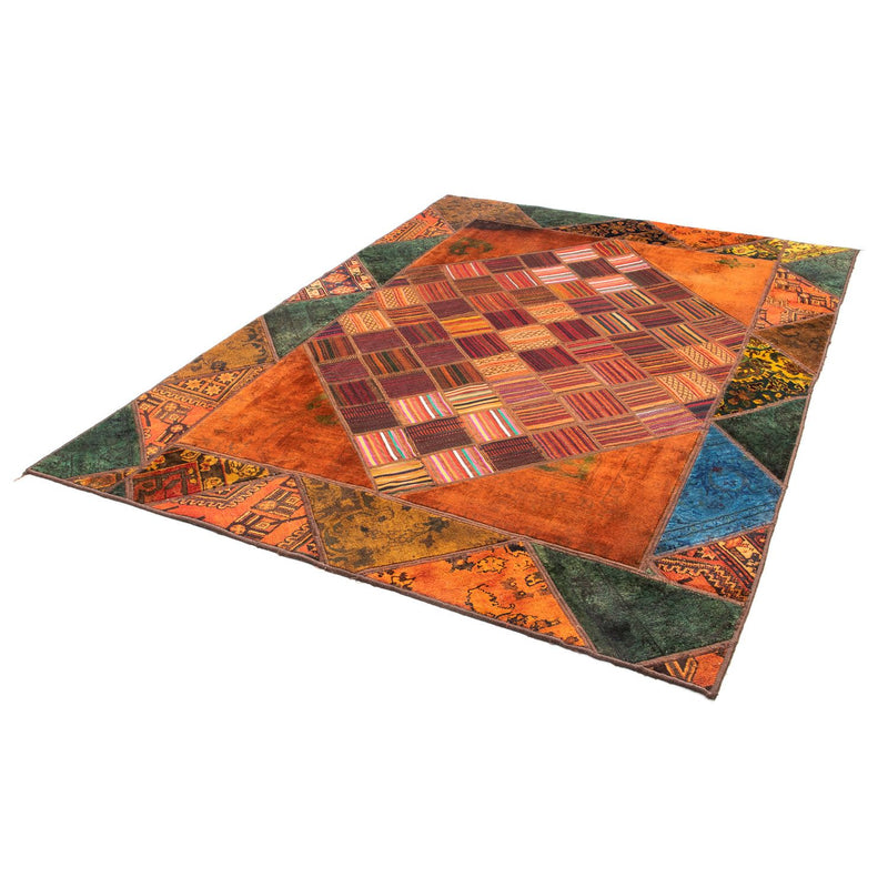Alfombra de patchwork - 225 x 164 cm - multicolor
