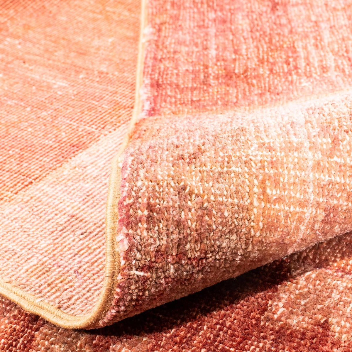 Alfombra de patchwork - 270 x 181 cm - rojo claro