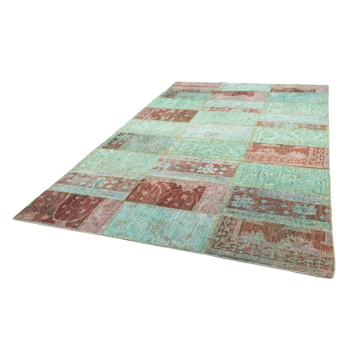 Alfombra de patchwork - 270 x 182 cm - multicolor