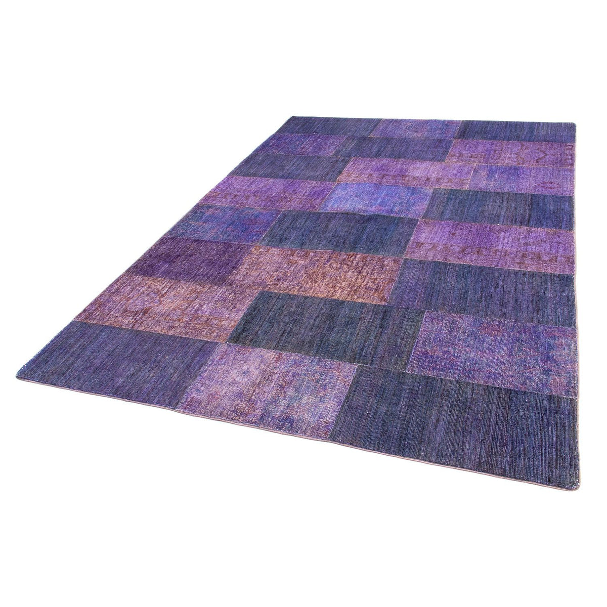 Alfombra de patchwork - 237 x 165 cm - multicolor