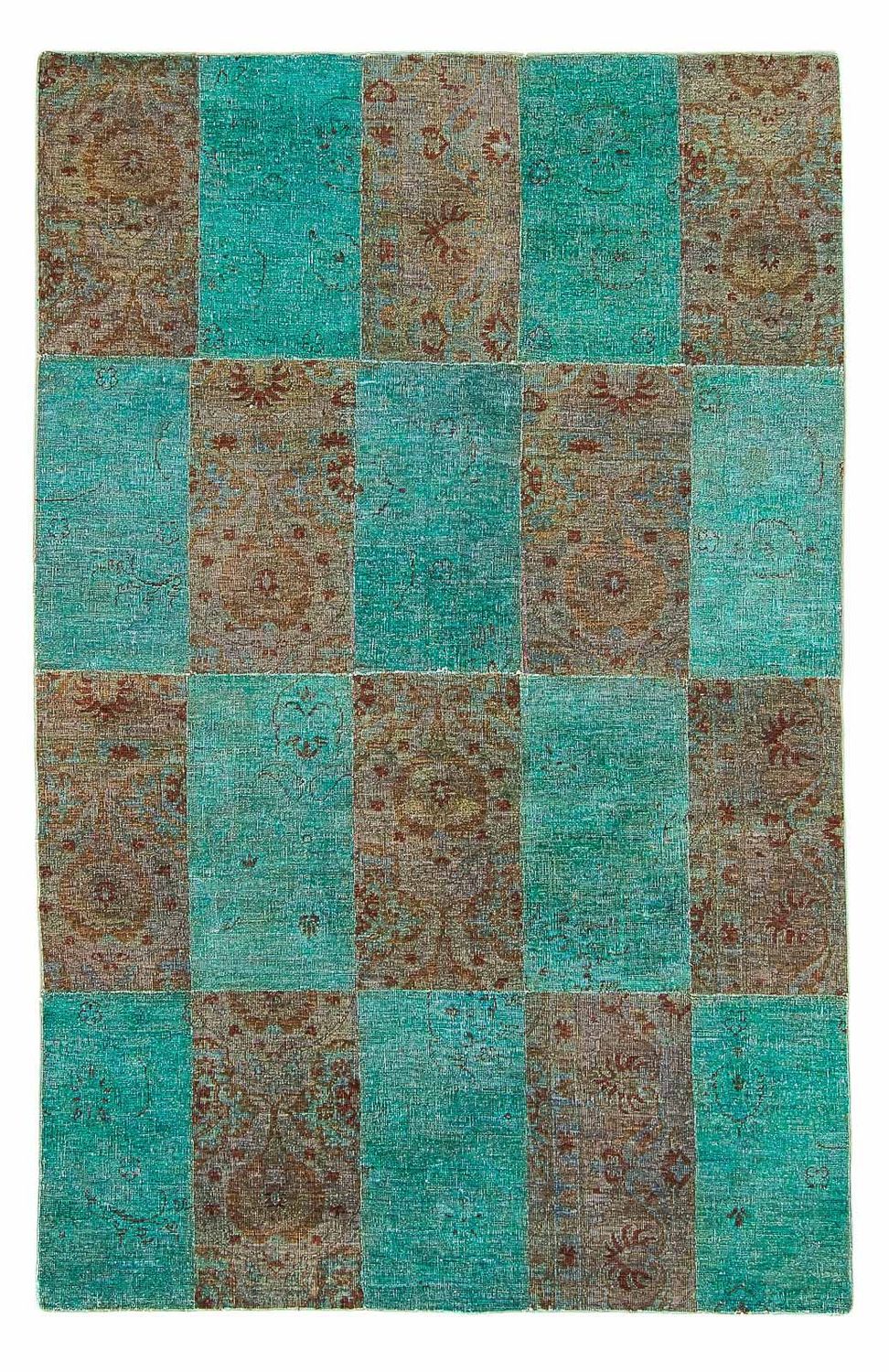 Alfombra de patchwork - 240 x 149 cm - multicolor