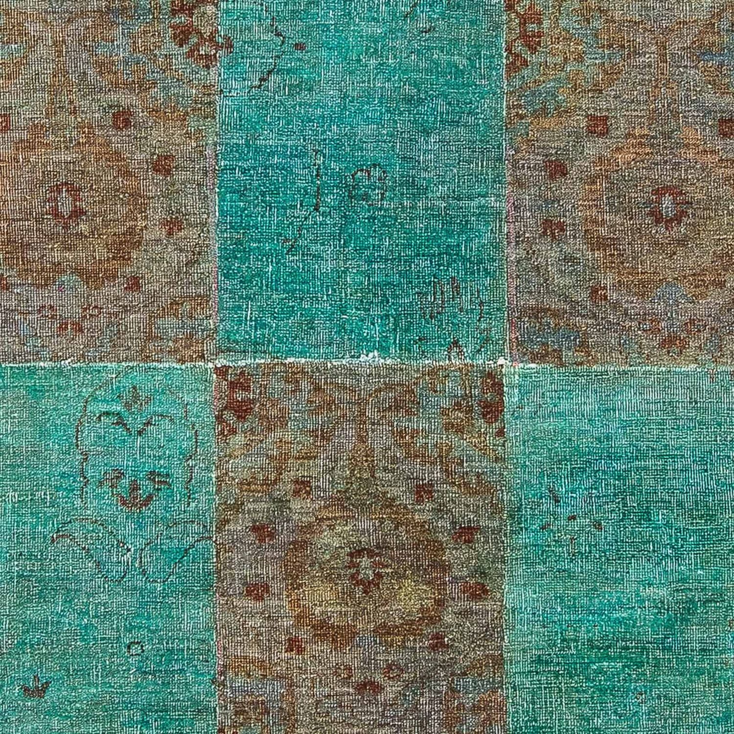 Alfombra de patchwork - 240 x 149 cm - multicolor
