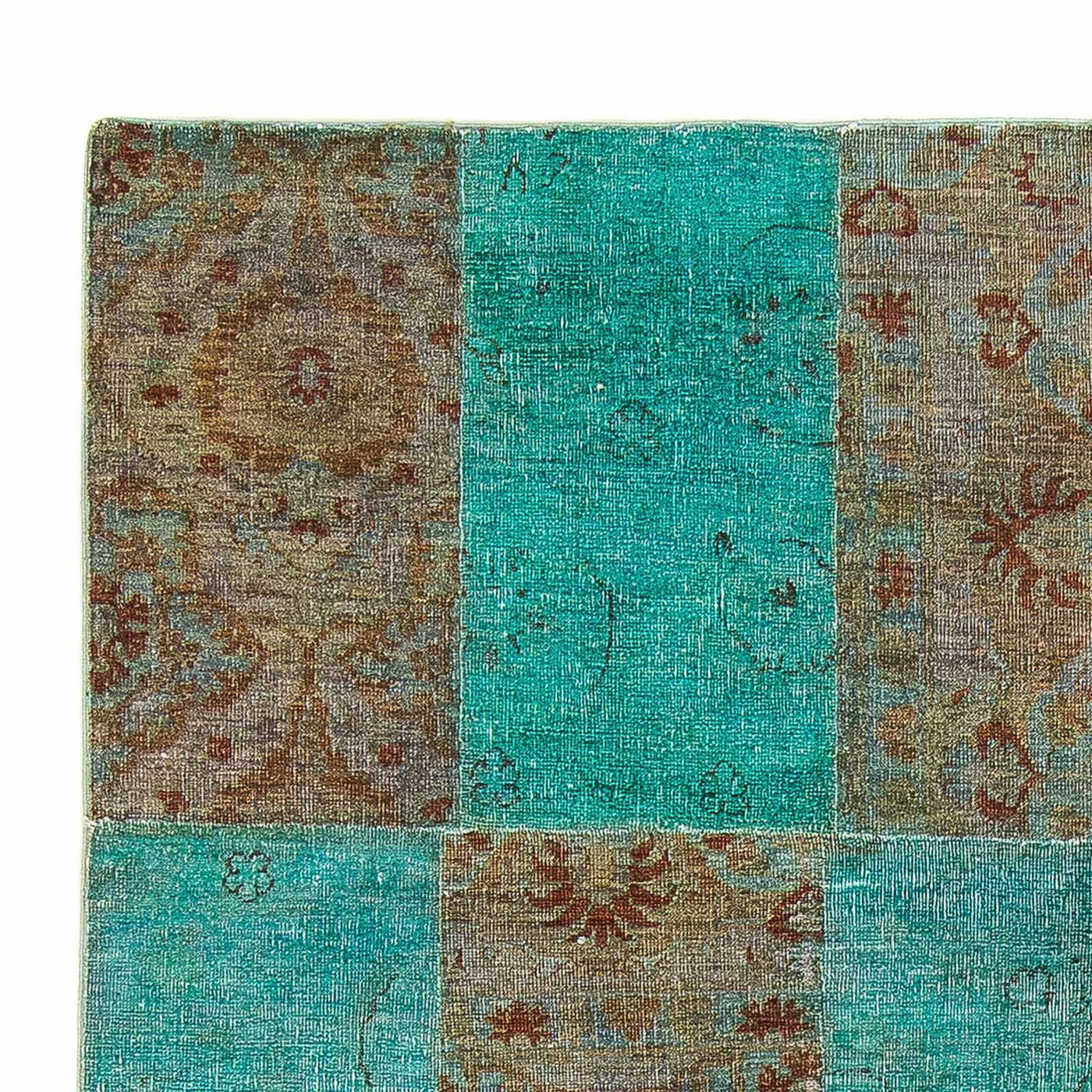 Alfombra de patchwork 240x149cm - Alfombra de lana