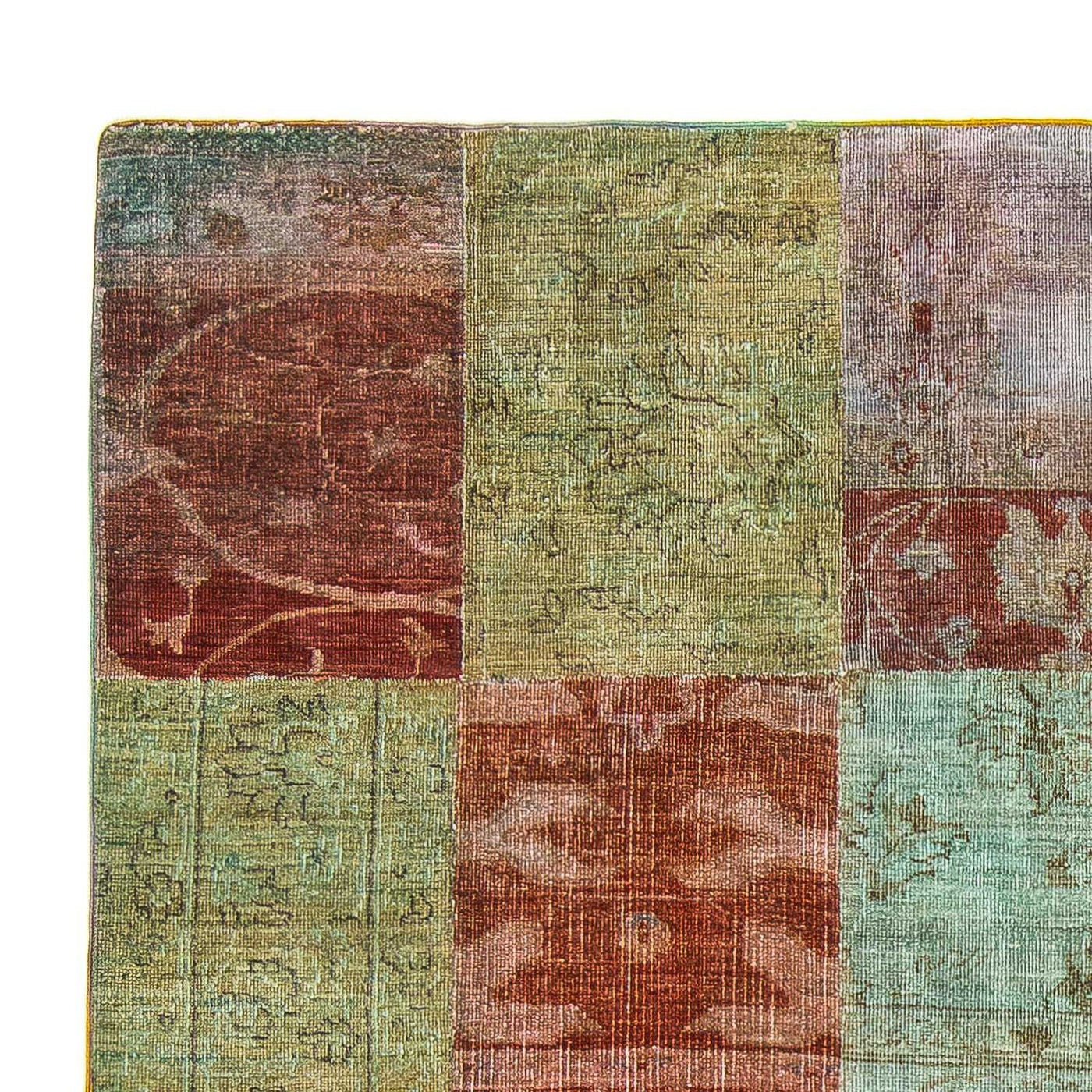 Alfombra de patchwork 223x150cm - Alfombra de lana