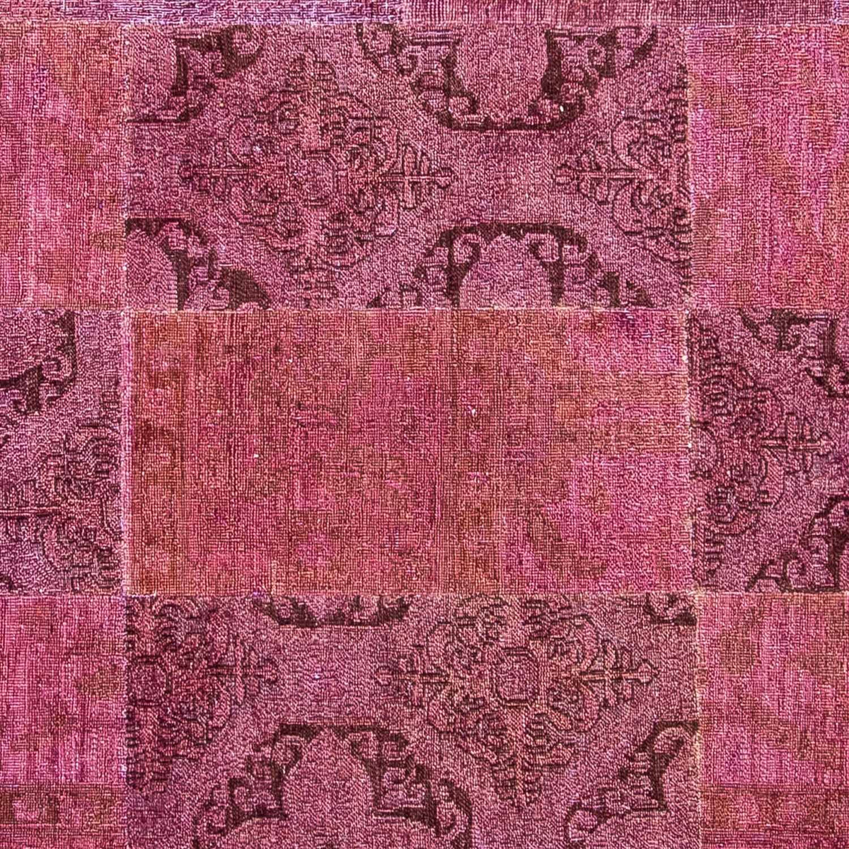 Alfombra de patchwork - 264 x 182 cm - multicolor