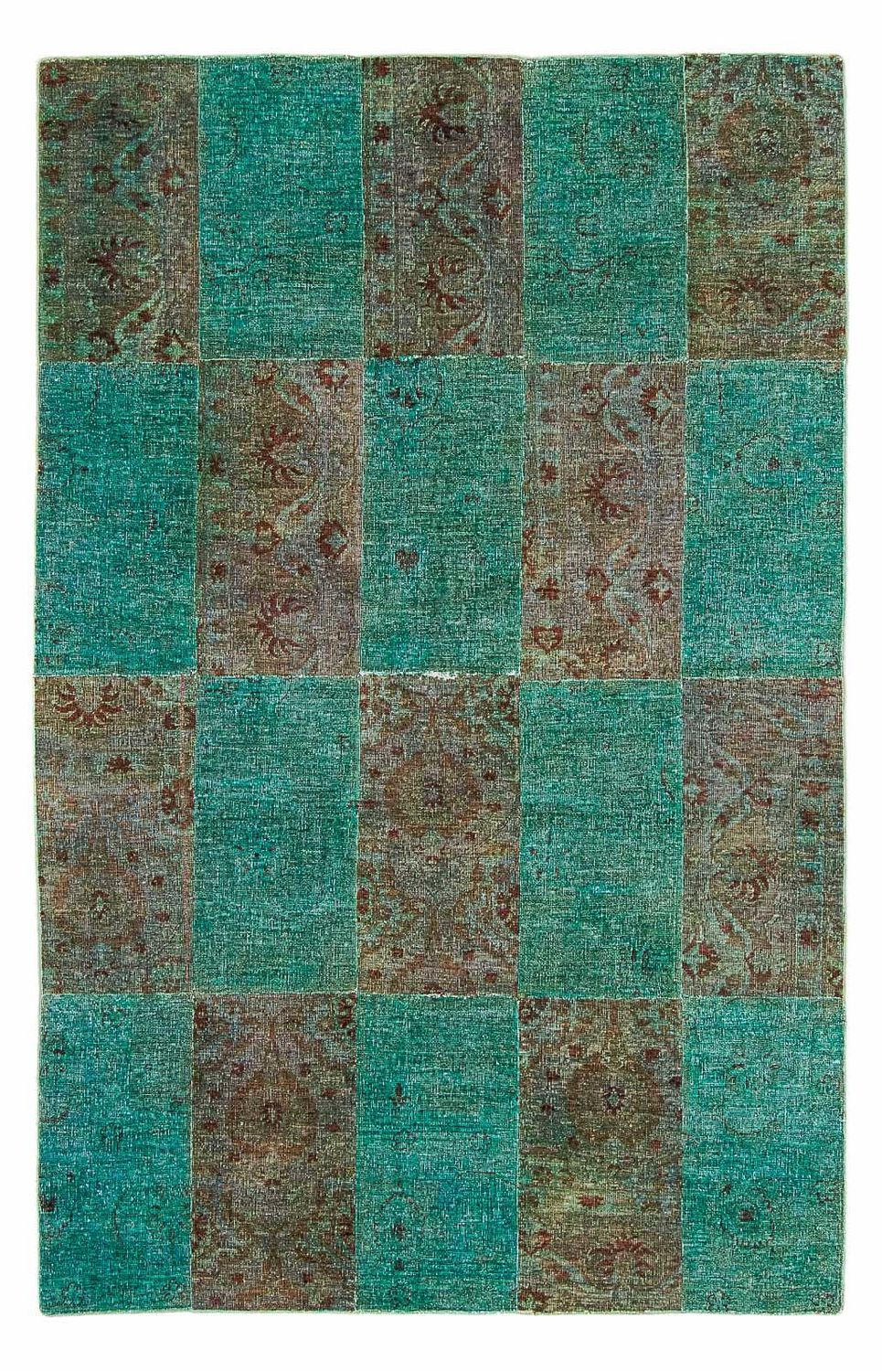 Alfombra de patchwork - 243 x 149 cm - multicolor