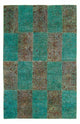 Alfombra de patchwork 243x149cm - Alfombra de lana
