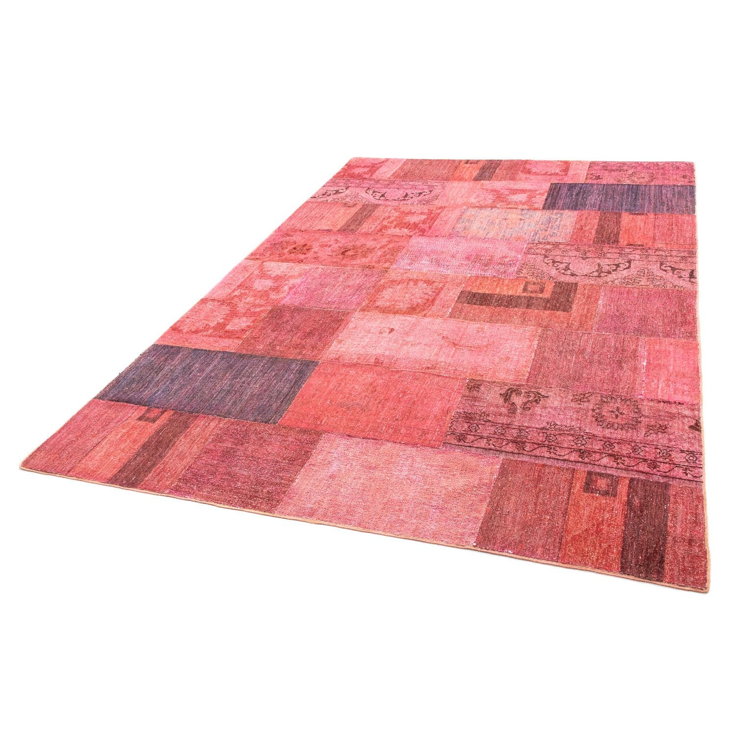Alfombra de patchwork - 237 x 166 cm - multicolor