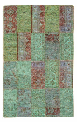 Alfombra de patchwork - 242 x 148 cm - multicolor
