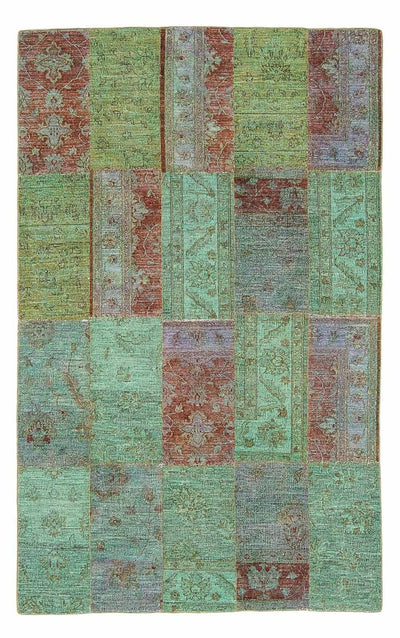 Alfombra de patchwork 148x242cm - Alfombra de lana