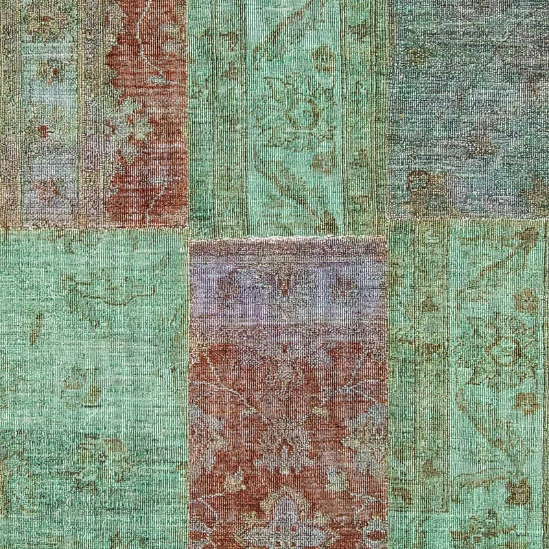 Alfombra de patchwork - 242 x 148 cm - multicolor