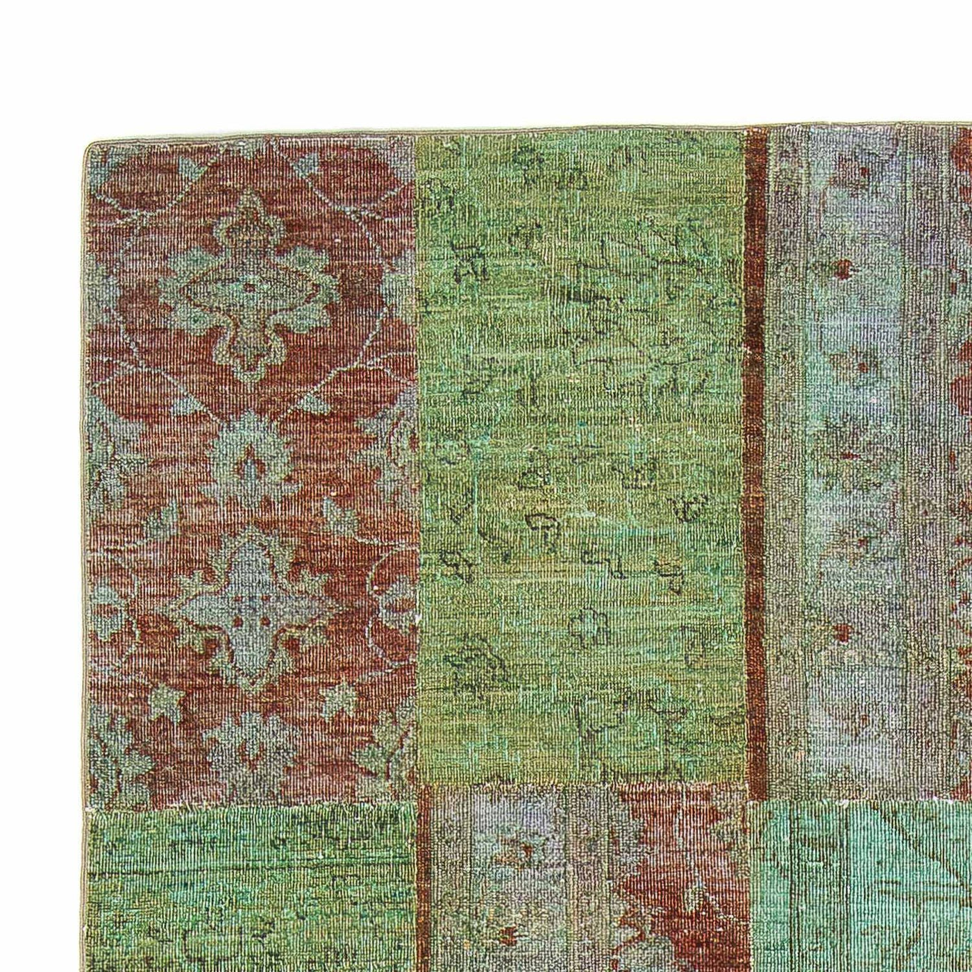 Alfombra de patchwork 242x148cm - Alfombra de lana