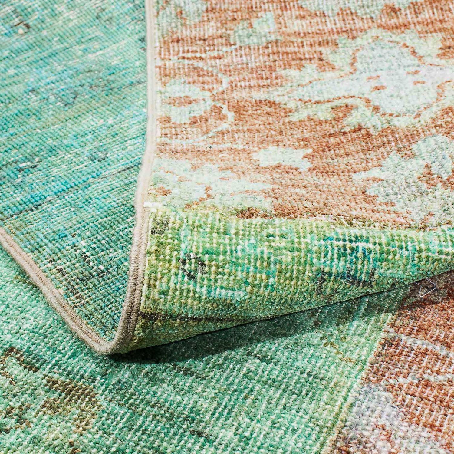 Alfombra de patchwork - 242 x 148 cm - multicolor