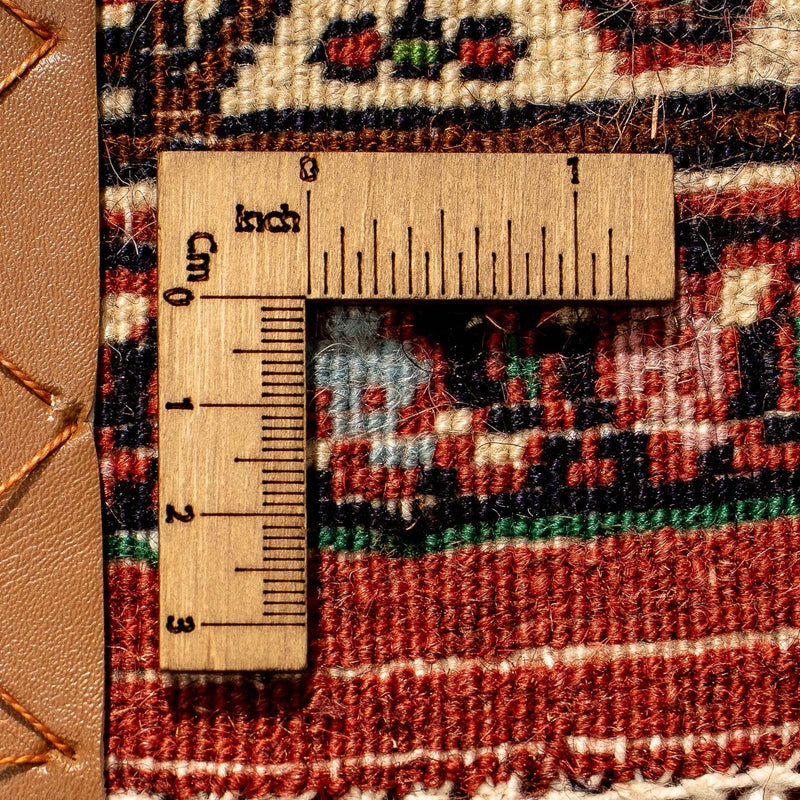 Alfombra de pasillo Alfombra persa - Bidjar - 273 x 87 cm - rojo oscuro