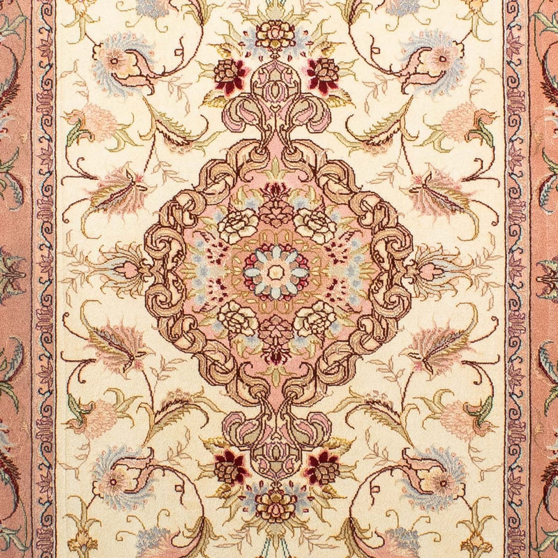Alfombra de pasillo Alfombra Persa - Tabriz - Real - 310 x 88 cm - beige