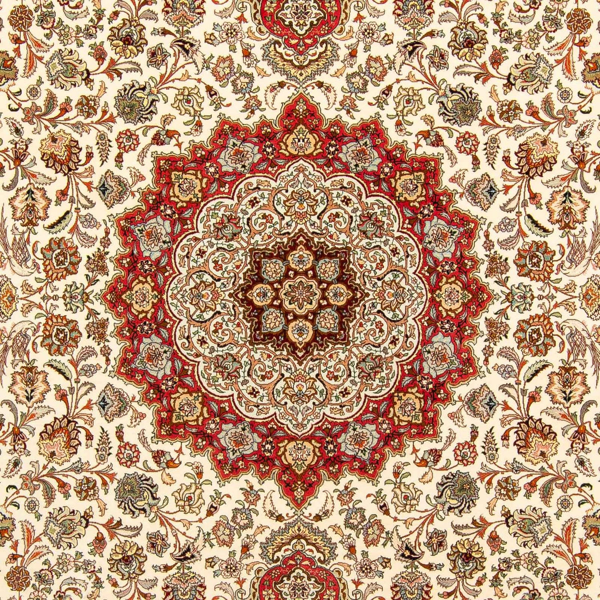 Alfombra Persa - Tabriz - Real - 406 x 300 cm - rojo