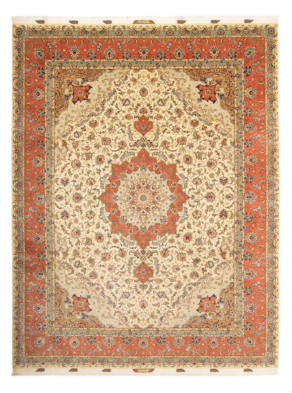 Alfombra Persa - Tabriz - Real - 387 x 307 cm - marrón