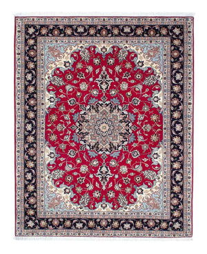 Alfombra Persa - Tabriz - Real - 200 x 153 cm - rojo oscuro