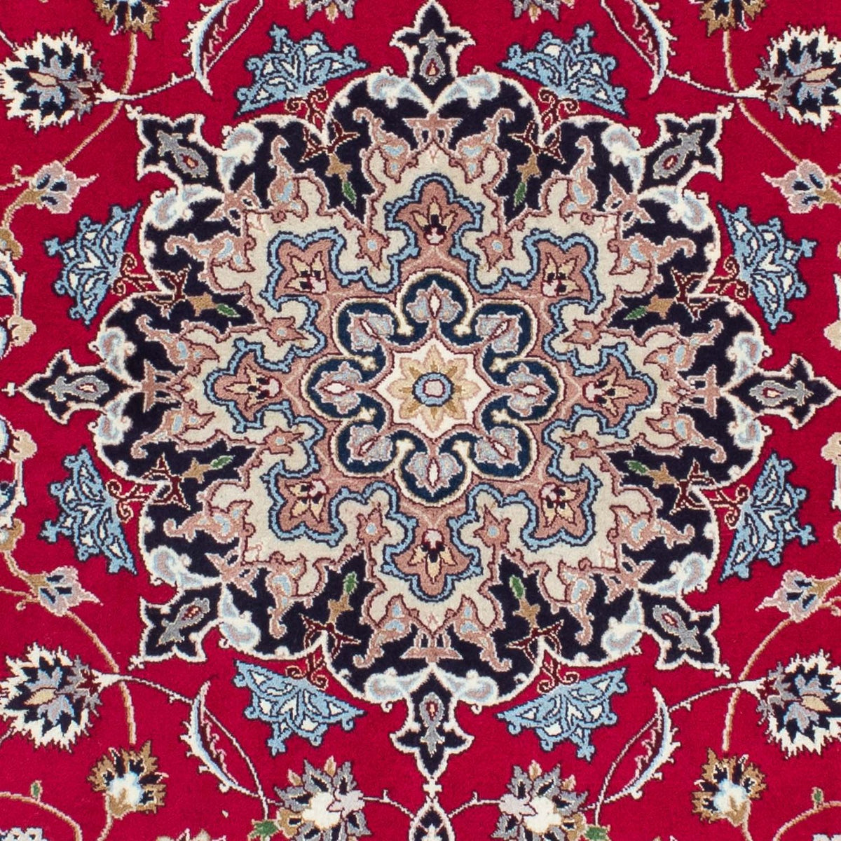 Alfombra Persa - Tabriz - Real - 200 x 153 cm - rojo oscuro
