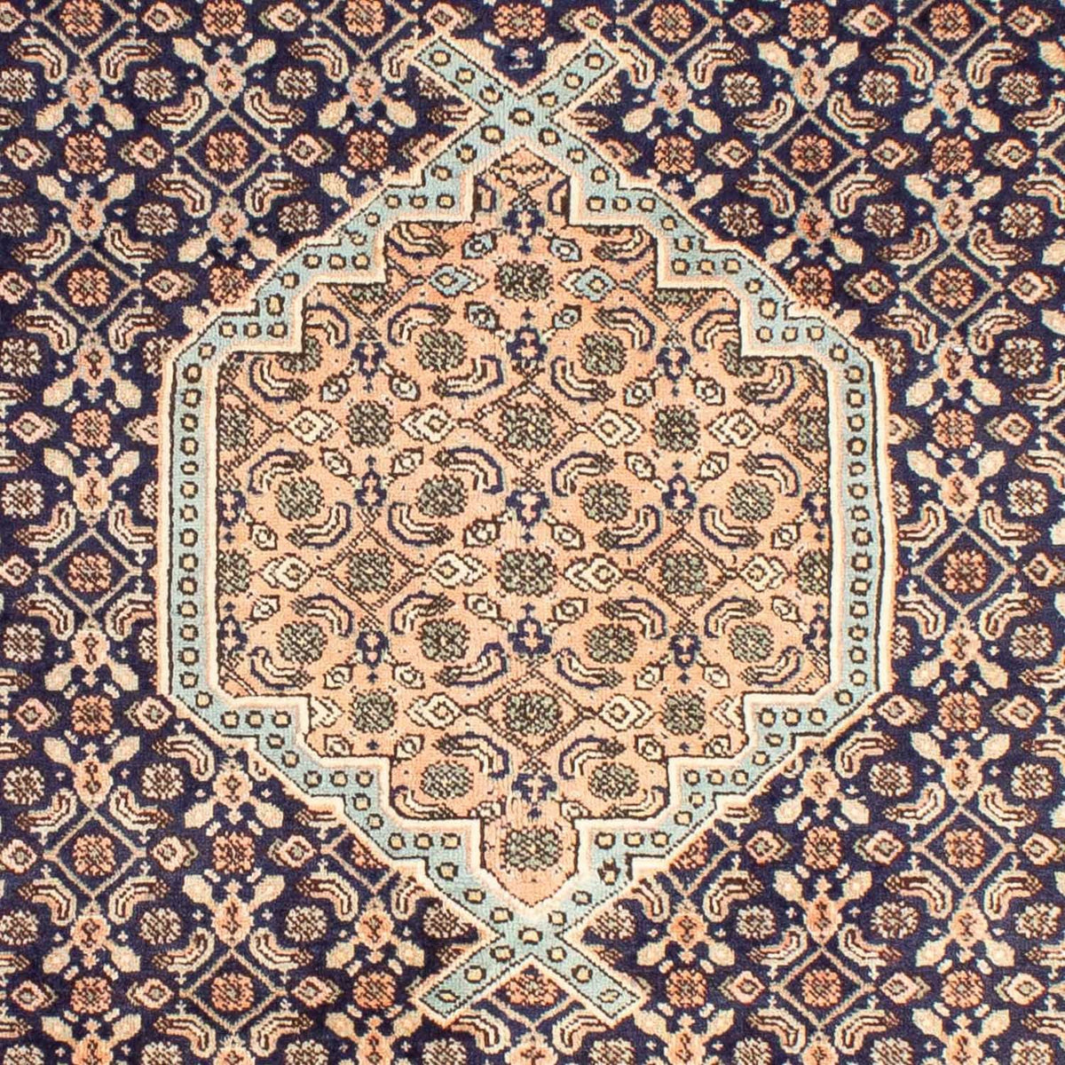 Alfombra persa - Nómada - 285 x 198 cm - azul oscuro