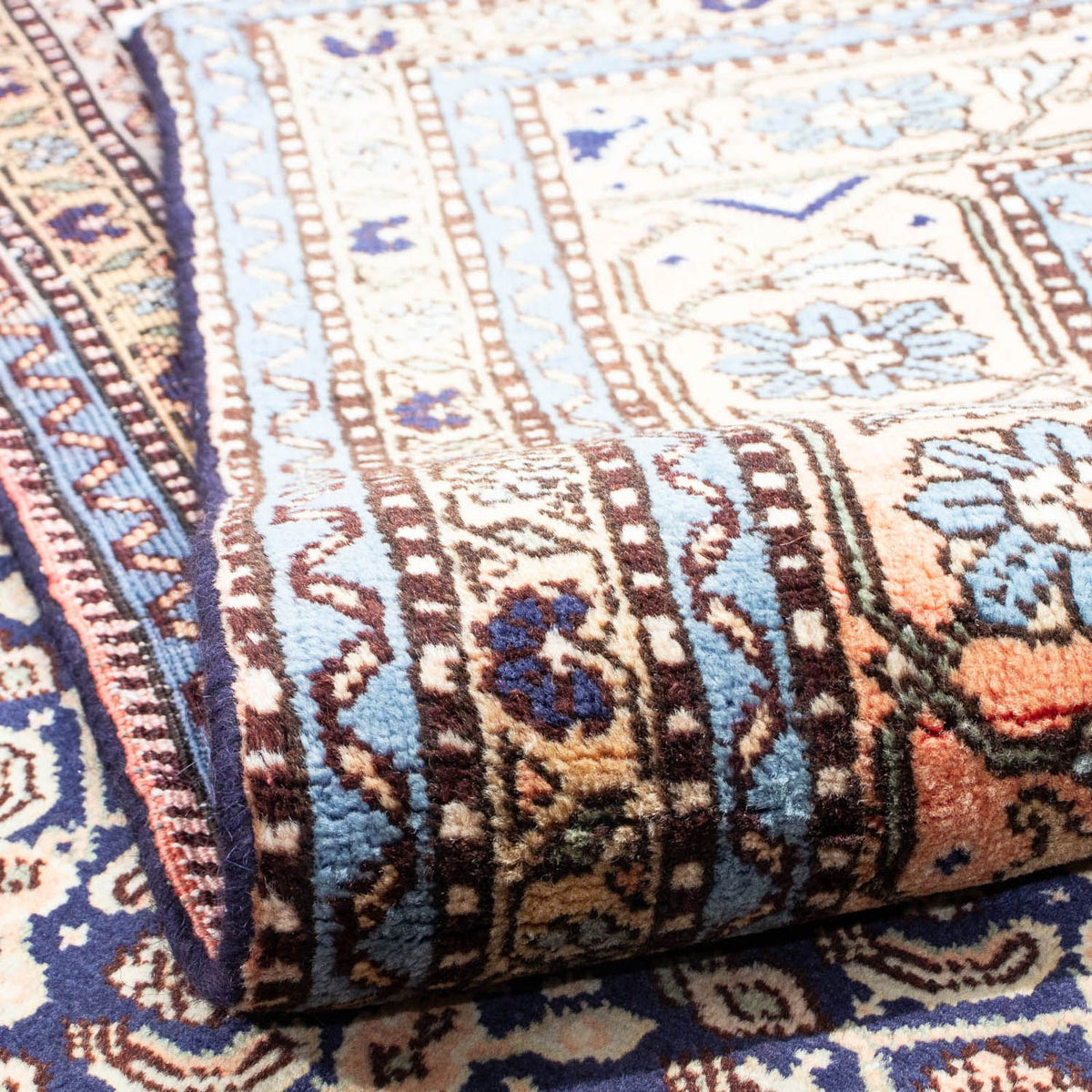 Alfombra persa - Nómada - 285 x 198 cm - azul oscuro