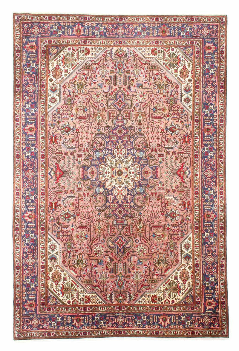 Alfombra persa - Tabriz - 296 x 201 cm - rojo claro