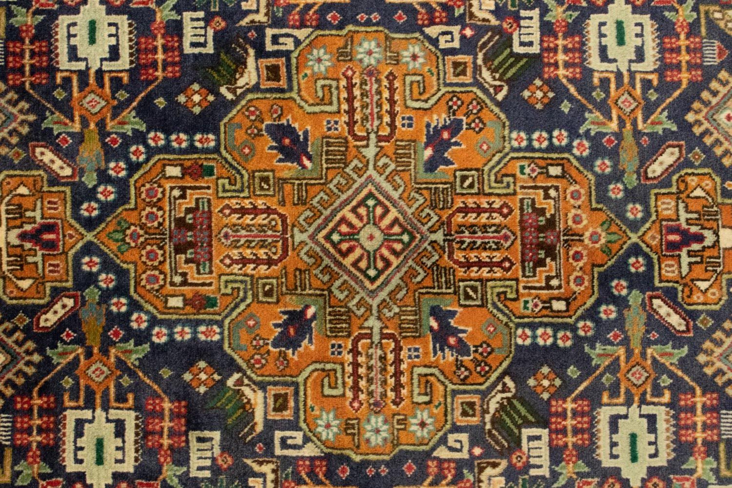Alfombra Persa - Tabriz - Real - 150 x 101 cm - azul oscuro