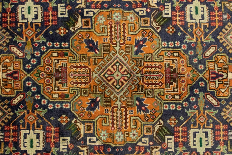 Alfombra Persa - Tabriz - Real - 150 x 101 cm - azul oscuro