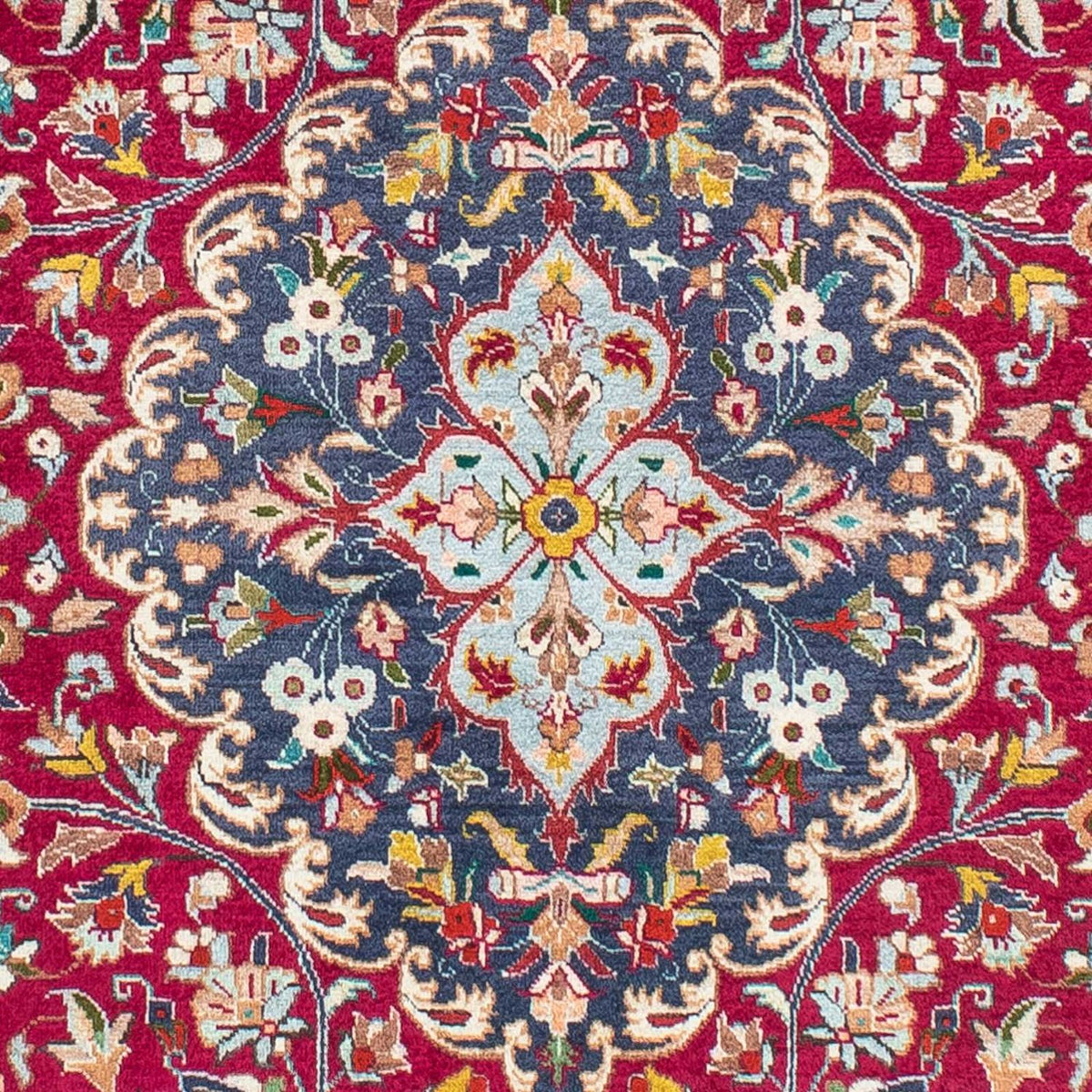 Alfombra persa - Tabriz - 196 x 145 cm - rojo