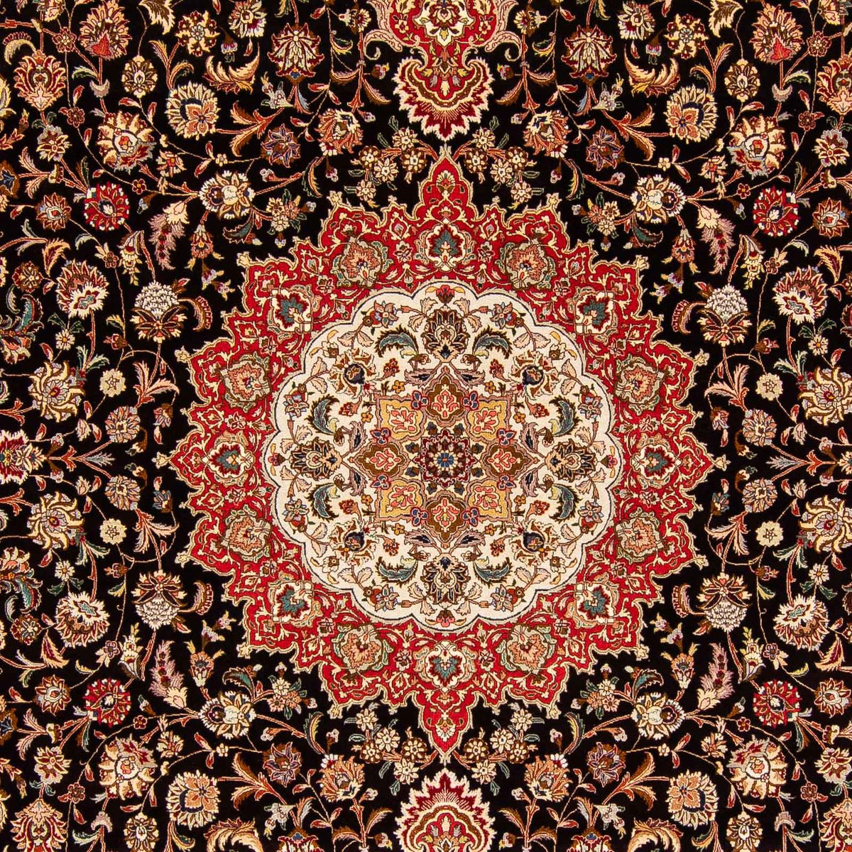 Alfombra persa - Tabriz - 393 x 300 cm - rojo claro