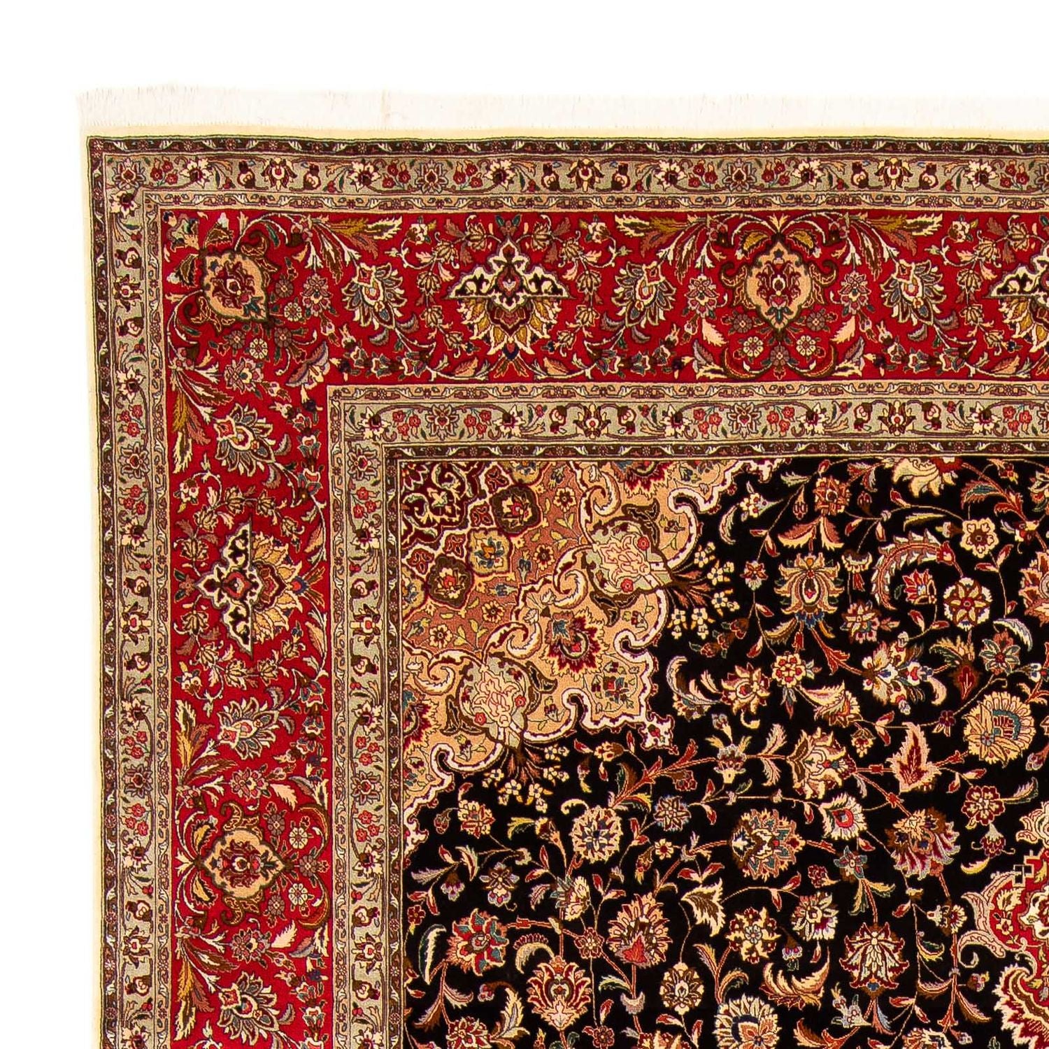 Alfombra persa - Tabriz - 393 x 300 cm - rojo claro