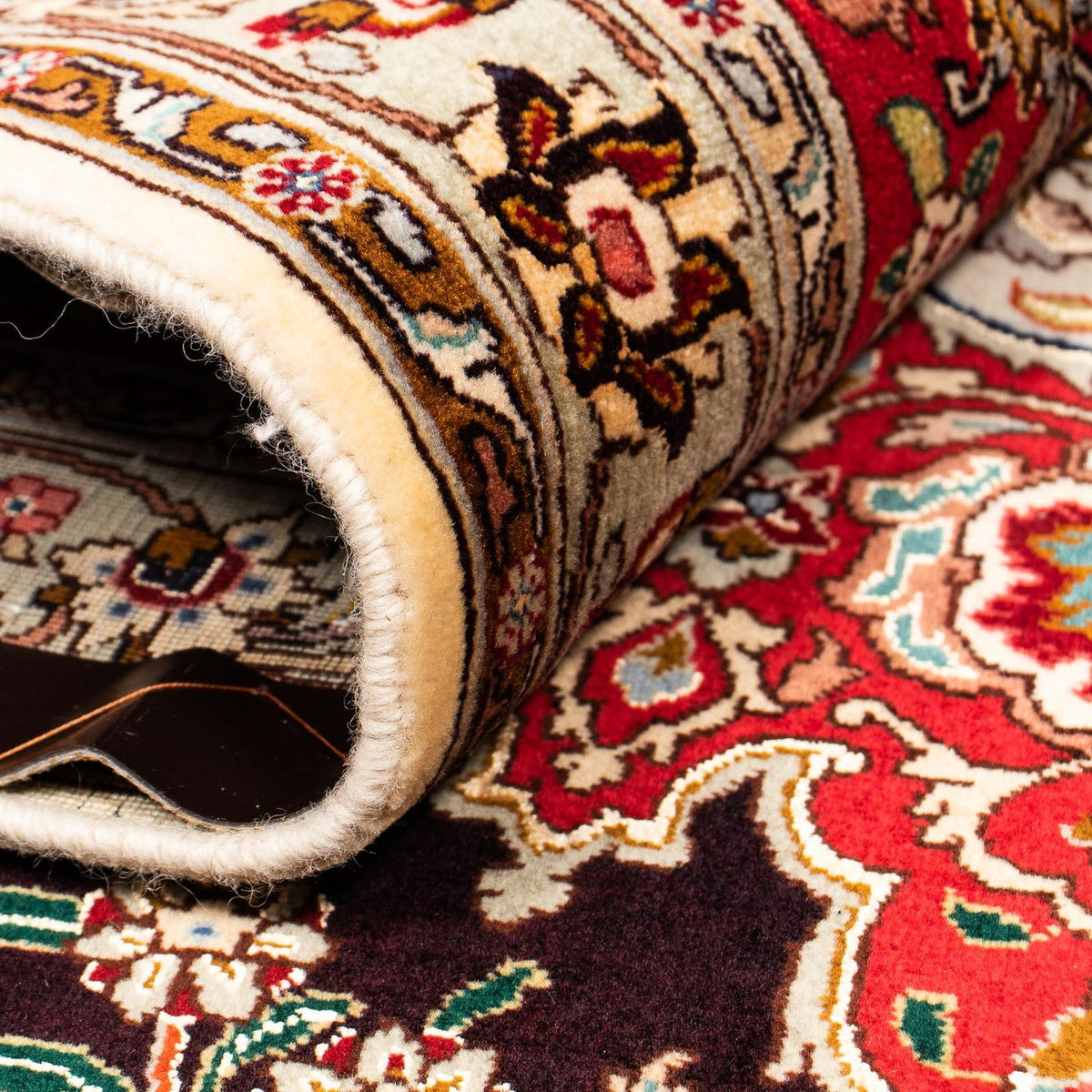 Alfombra persa - Tabriz - 393 x 300 cm - rojo claro