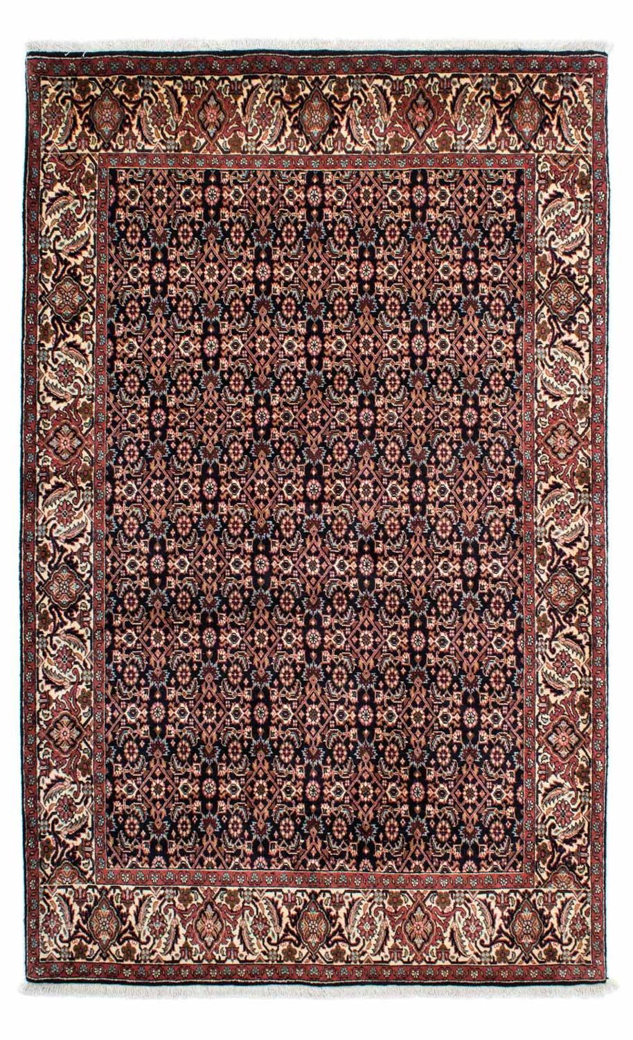Alfombra persa - Bidjar - 225 x 140 cm - azul oscuro