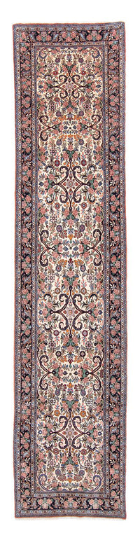 Alfombra de pasillo Alfombra persa - Bidjar - 400 x 91 cm - beige