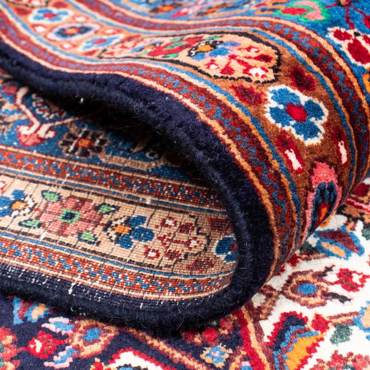 Alfombra persa - Nómada - 310 x 218 cm - azul oscuro