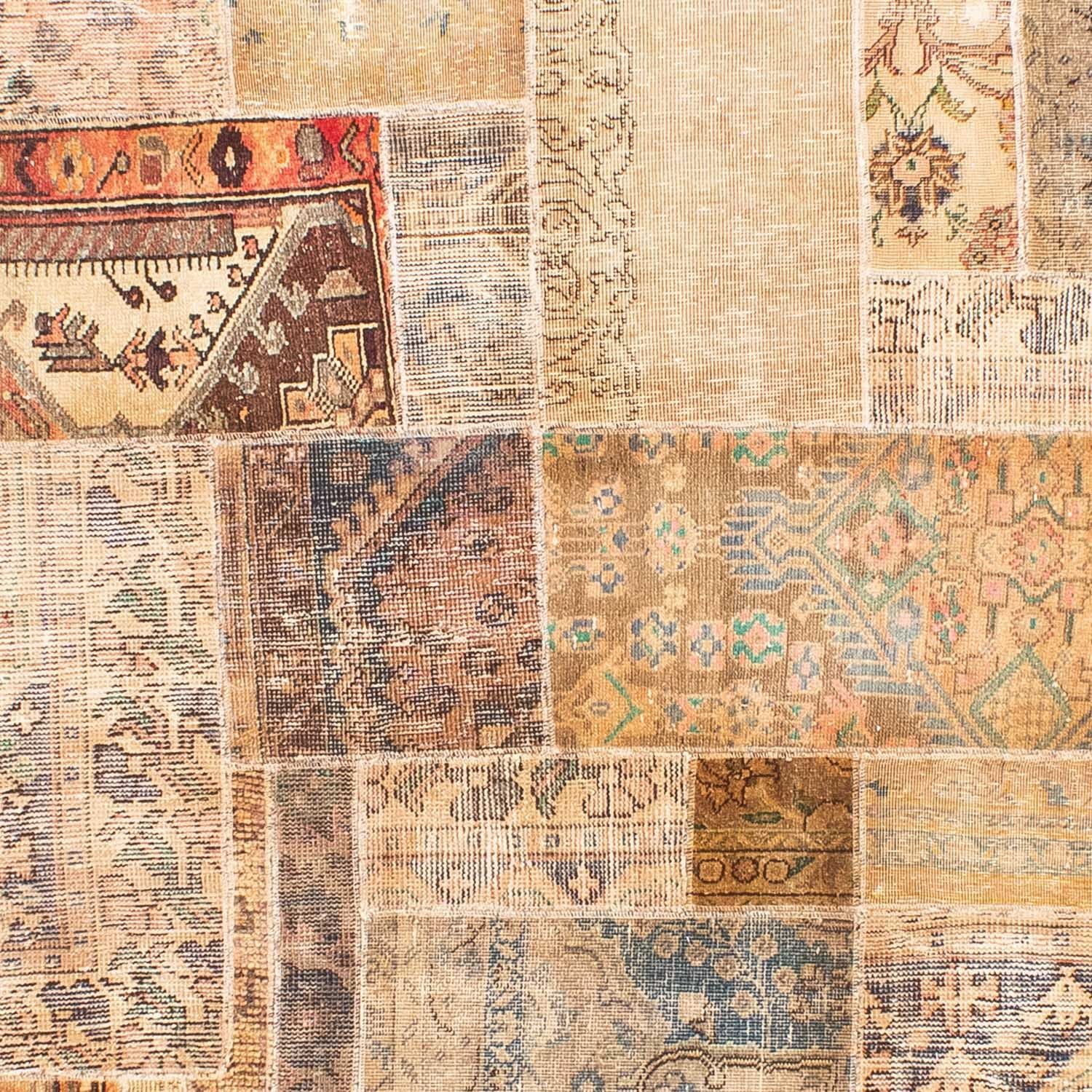 Alfombra de patchwork - 304 x 235 cm - multicolor