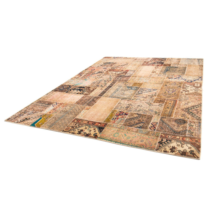 Alfombra de patchwork - 304 x 235 cm - multicolor