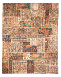 Alfombra de patchwork - 301 x 239 cm - multicolor