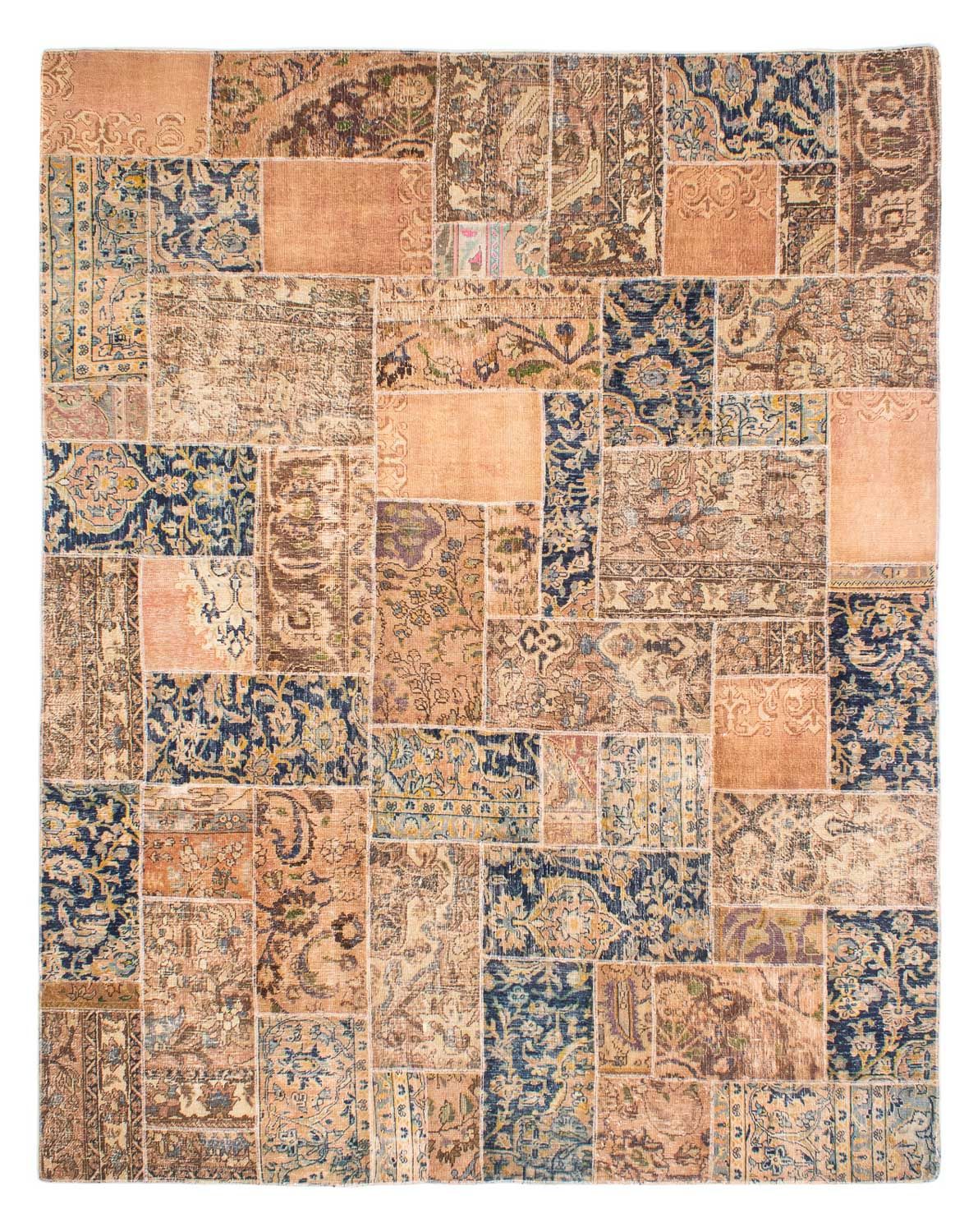 Alfombra de patchwork - 304 x 242 cm - multicolor