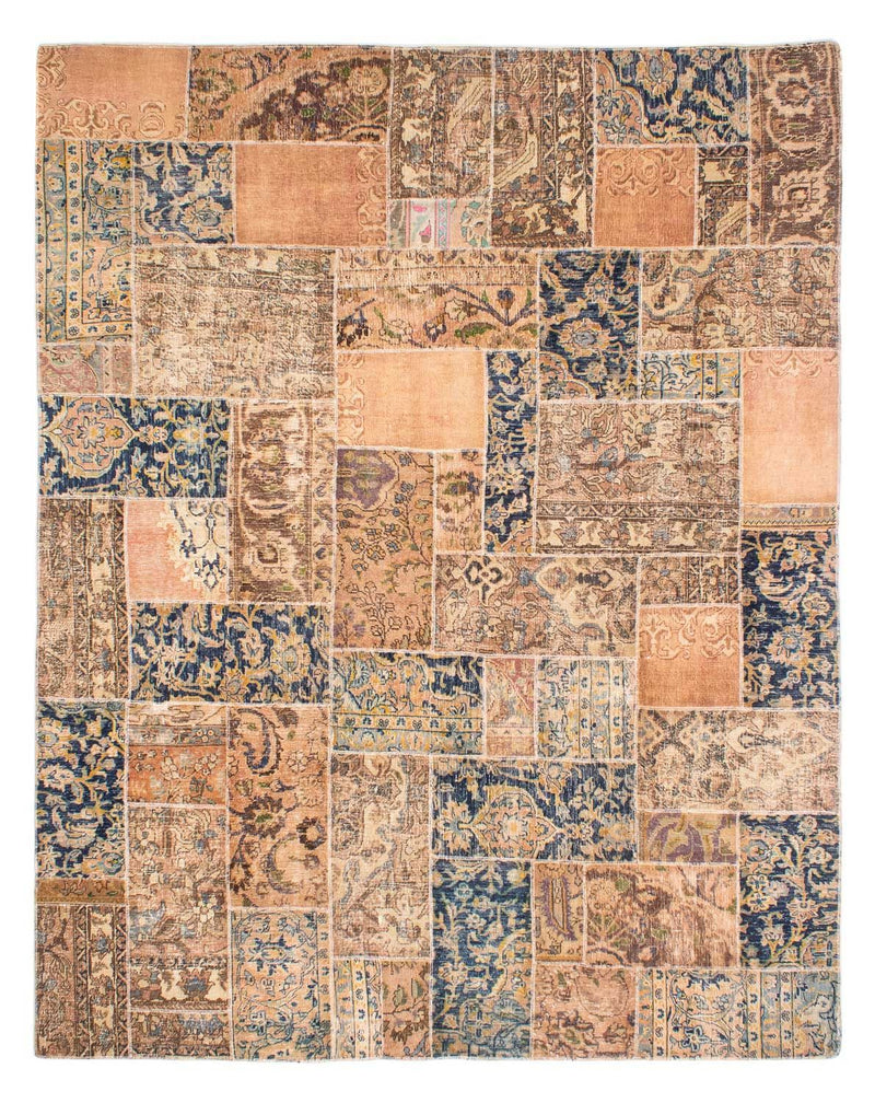 Alfombra de patchwork - 304 x 242 cm - multicolor