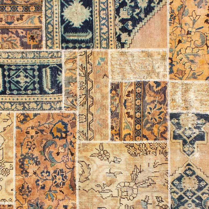 Alfombra de patchwork - 301 x 240 cm - multicolor